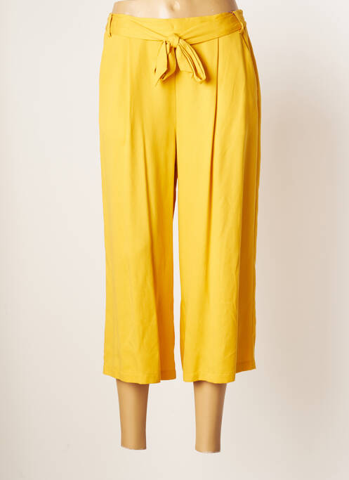 Pantalon trei sferturi galben JULIE GUERLANDE femeie