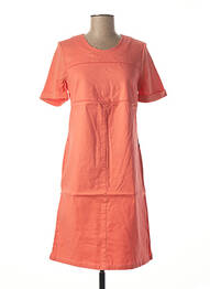 Rochie midi mâneci 3/4 mâneci 3/4 portocaliu DIANE LAURY femeie