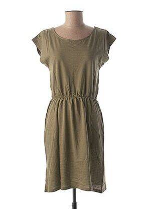 Rochie midi mâneci scurte mâneci scurte verde KATMAI femeie