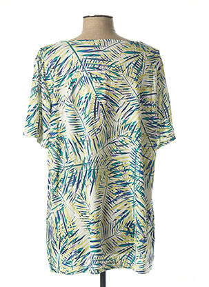 Tricou guler în v mâneci scurte verde DIANE LAURY femeie