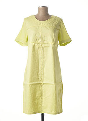 Rochie midi închidere cu fermoar la spate mâneci scurte verde DIANE LAURY femeie