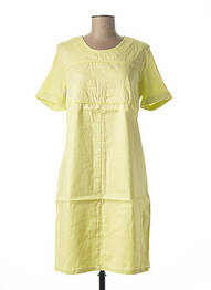 Rochie midi închidere cu fermoar la spate mâneci scurte verde DIANE LAURY femme