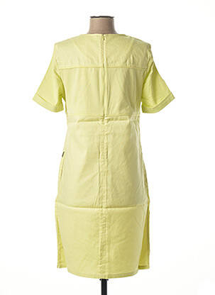 Rochie midi închidere cu fermoar la spate mâneci scurte verde DIANE LAURY femeie