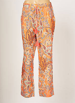 Pantalon drept portocaliu JULIE GUERLANDE femeie