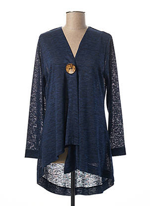 Vestă cu mâneci lungi albastru MARBLE femeie