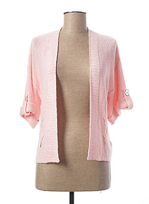 Vestă cu mâneci lungi roz MARBLE femeie