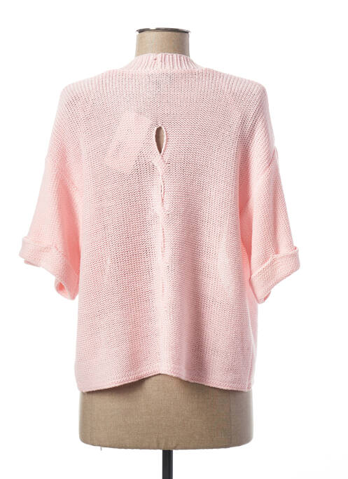 Vestă cu mâneci lungi roz MARBLE femeie