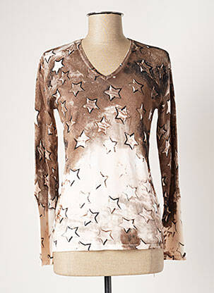 Pulover maro MARBLE femeie