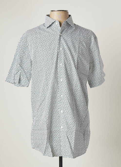 Cămașă cu mâneci scurte alb SEIDEN STICKER bărbat