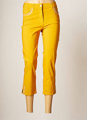 Pantalon trei sferturi galben DIANE LAURY femeie