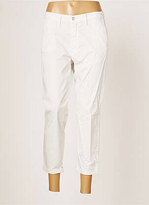 Pantalon 7/8 elasticitate talie joasă alb LCDN femeie