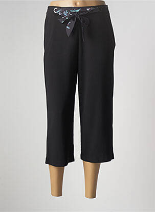 Pantalon trei sferturi elasticitate negru LCDN femeie