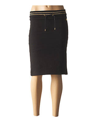 Fustă midi talie elastică negru BLACK WELLIS femeie