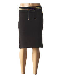 Fustă midi talie elastică negru BLACK WELLIS femme