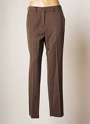 Pantalon drept elasticitate mărime normală maro LCDN femeie