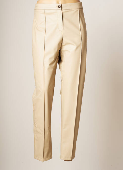 Pantalon slim bej ELENA MIRO femeie