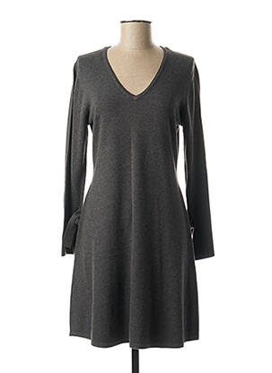 Rochie scurtă mâneci lungi mâneci lungi gri MARBLE femeie