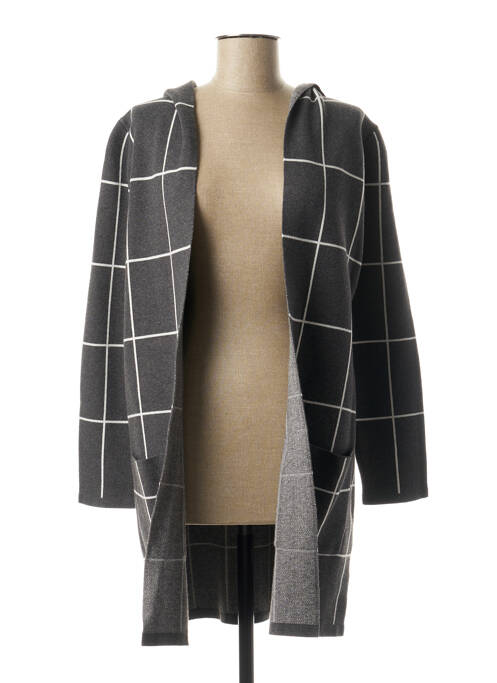 Vestă cu mâneci lungi elasticitate gri MARBLE femme