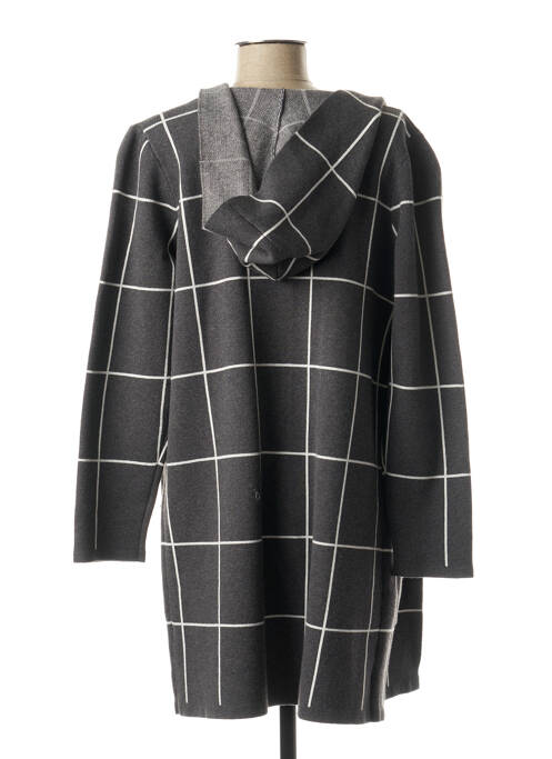 Vestă cu mâneci lungi elasticitate gri MARBLE femme