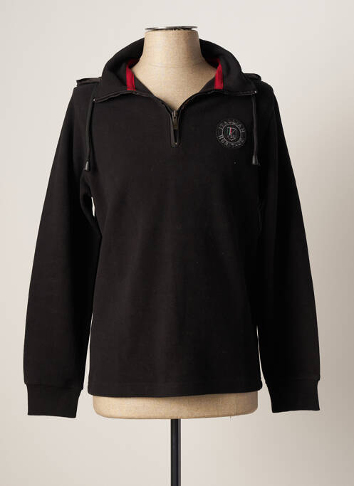 Hanorac cu glugă negru LA SQUADRA bărbat