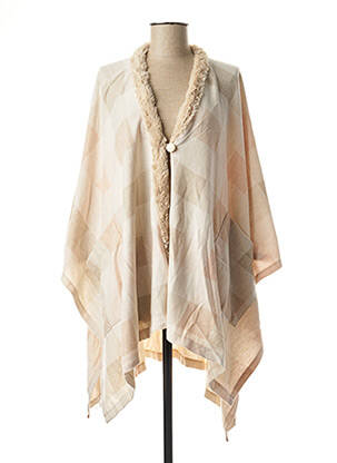 Poncho bej PILUS femeie