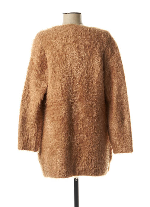 Vestă cu mâneci lungi maro MARBLE femeie