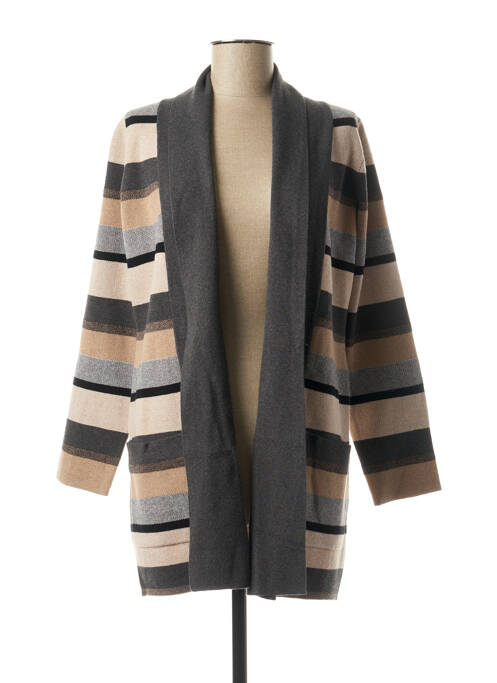 Vestă cu mâneci lungi gri MARBLE femeie