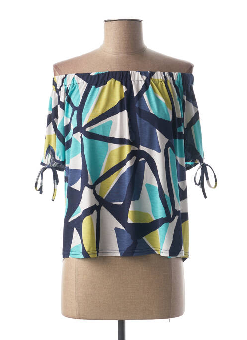 Top albastru MARBLE femeie