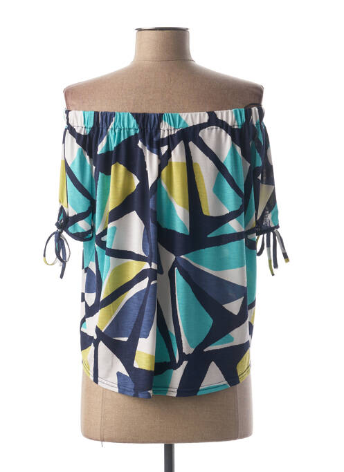 Top albastru MARBLE femeie