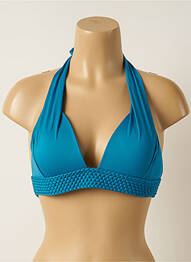 Sutien de costum de baie elasticitate top triunghiuri albastru IODUS femme
