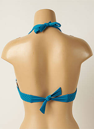 Sutien de costum de baie elasticitate top triunghiuri albastru IODUS femeie