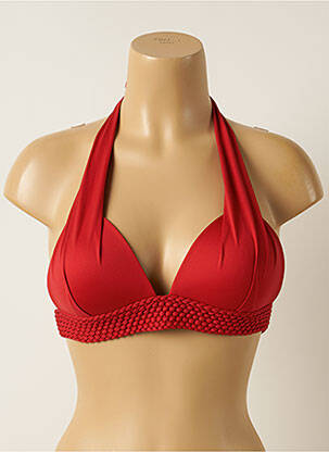 Sutien de costum de baie elasticitate top sutien push-up roșu IODUS femeie