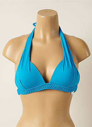 Sutien de costum de baie elasticitate top sutien push-up albastru IODUS femeie