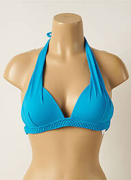 Sutien de costum de baie elasticitate top sutien push-up albastru IODUS femme