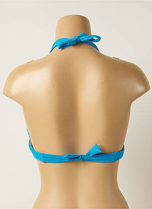 Sutien de costum de baie elasticitate top sutien push-up albastru IODUS femeie