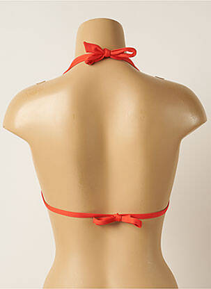 Sutien de costum de baie elasticitate top triunghiuri portocaliu IODUS femeie