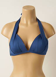 Sutien de costum de baie elasticitate top triunghiuri albastru IODUS femme
