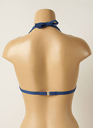 Sutien de costum de baie elasticitate top triunghiuri albastru IODUS femeie