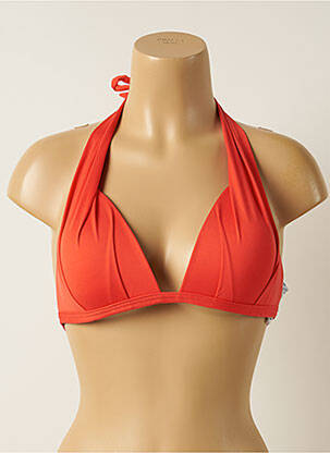 Sutien de costum de baie elasticitate top triunghiuri portocaliu IODUS femeie