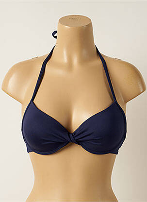 Sutien de costum de baie elasticitate top sutien push-up albastru IODUS femeie