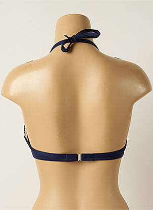 Sutien de costum de baie elasticitate top sutien push-up albastru IODUS femeie
