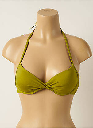 Sutien de costum de baie elasticitate top sutien push-up verde IODUS femeie