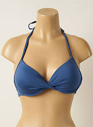 Sutien de costum de baie elasticitate top sutien push-up albastru IODUS femme