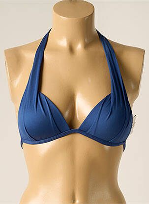 Sutien de costum de baie elasticitate top sutien push-up albastru IODUS femeie