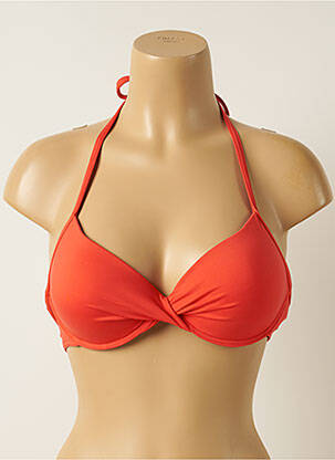 Sutien de costum de baie elasticitate top sutien push-up portocalie IODUS femeie