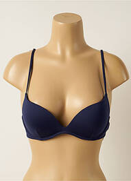 Sutien de costum de baie elasticitate top sutien push-up albastru IODUS femme