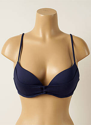 Sutien de costum de baie elasticitate top sutien push-up albastru IODUS femeie