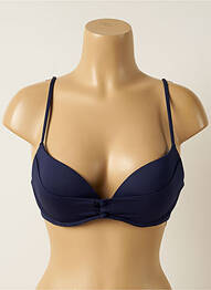 Sutien de costum de baie elasticitate top sutien push-up albastru IODUS femeie