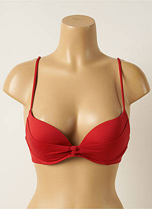 Sutien de costum de baie elasticitate top sutien push-up roșu IODUS femeie