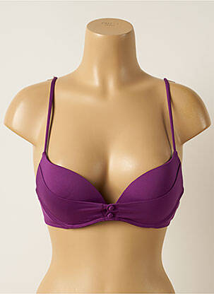 Sutien de costum de baie elasticitate top sutien push-up violet IODUS femeie